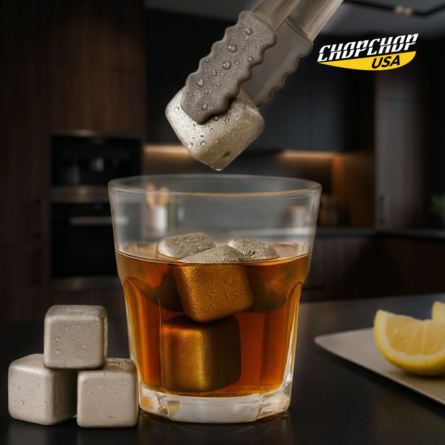 ChopChop USA 100% Pure Titanium Ice Cubes | New Year Sale