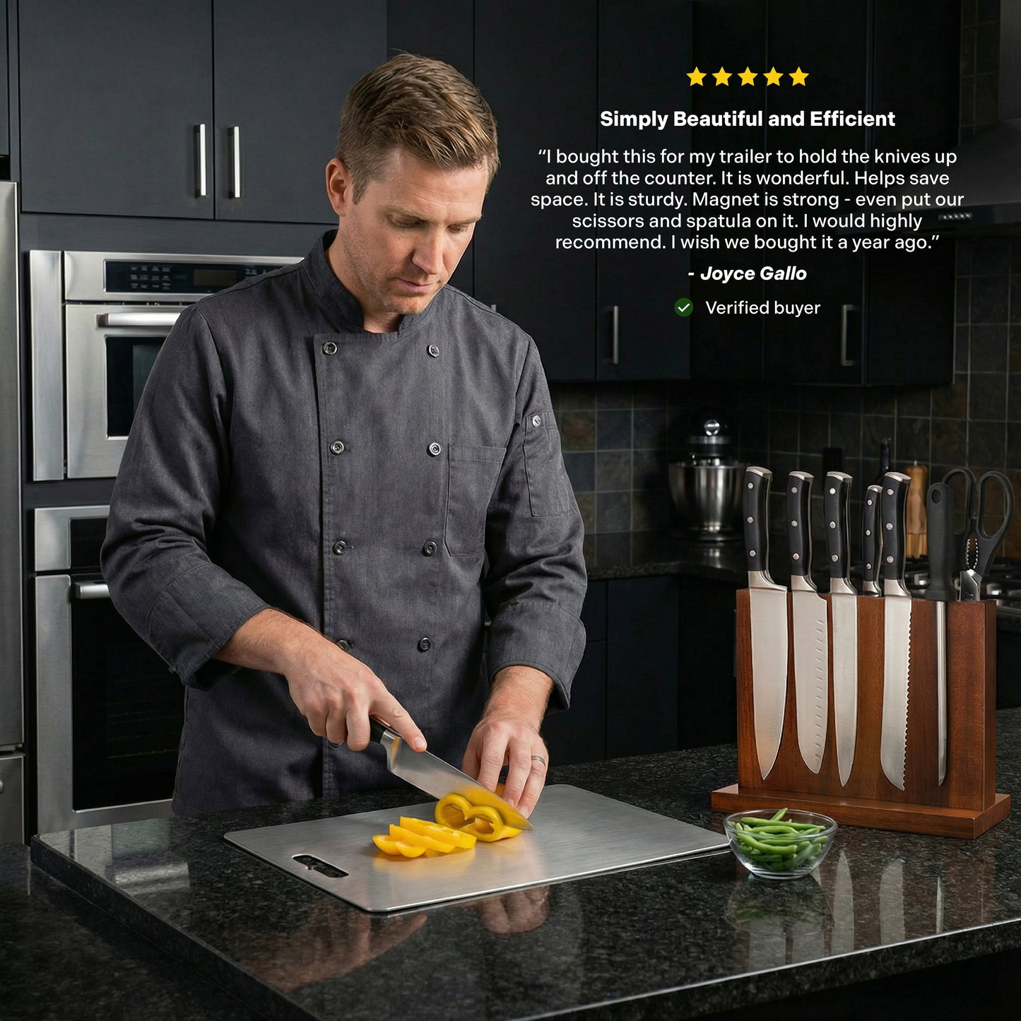 ChopChop USA Magnetic Knife Block - New Year Sale