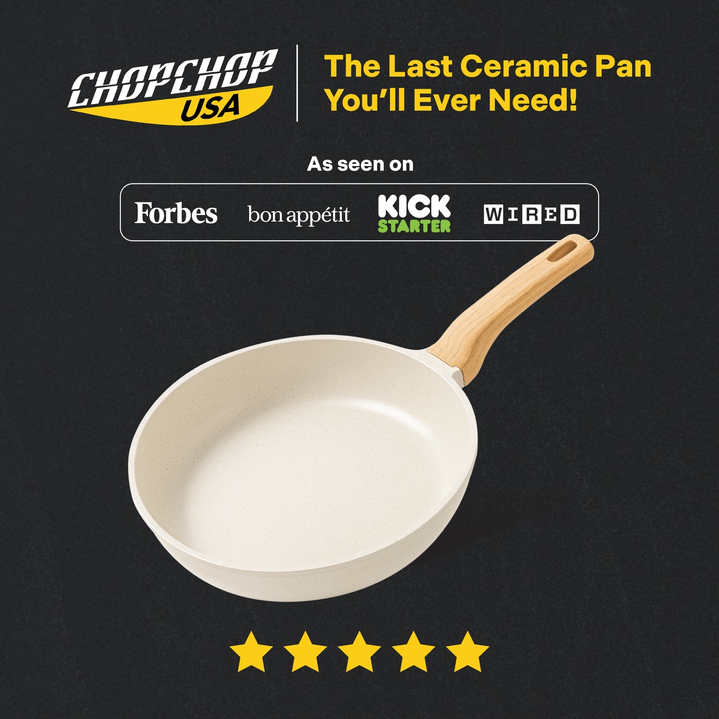 ChopChop USA Ceramic Frying Pan | Flash Sale Ends Midnight