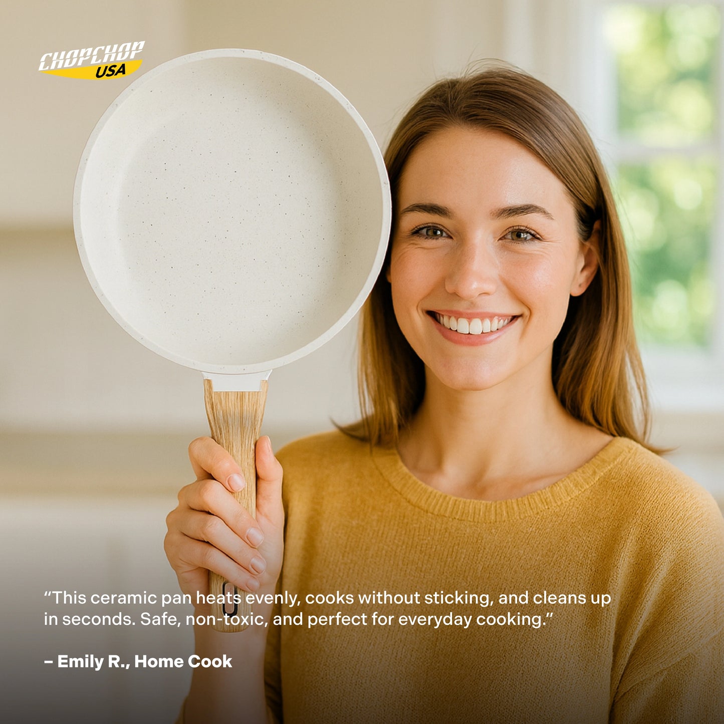 ChopChop USA Ceramic Frying Pan | Flash Sale Ends Midnight