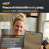 Peace of mind with every prep – ChopChop double-sided titanium cutting board