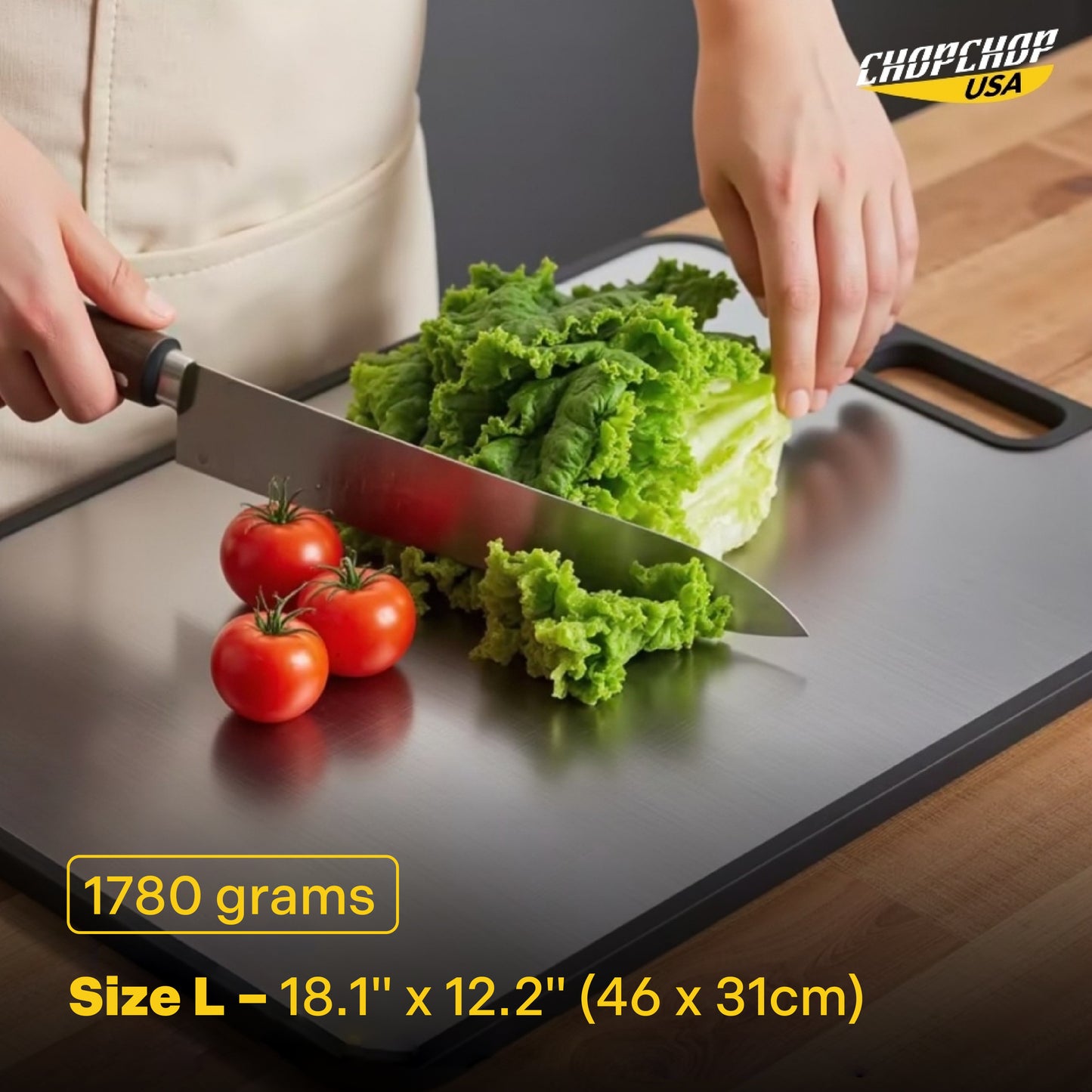 ChopChop USA Double-Sided Titanium Cutting Board