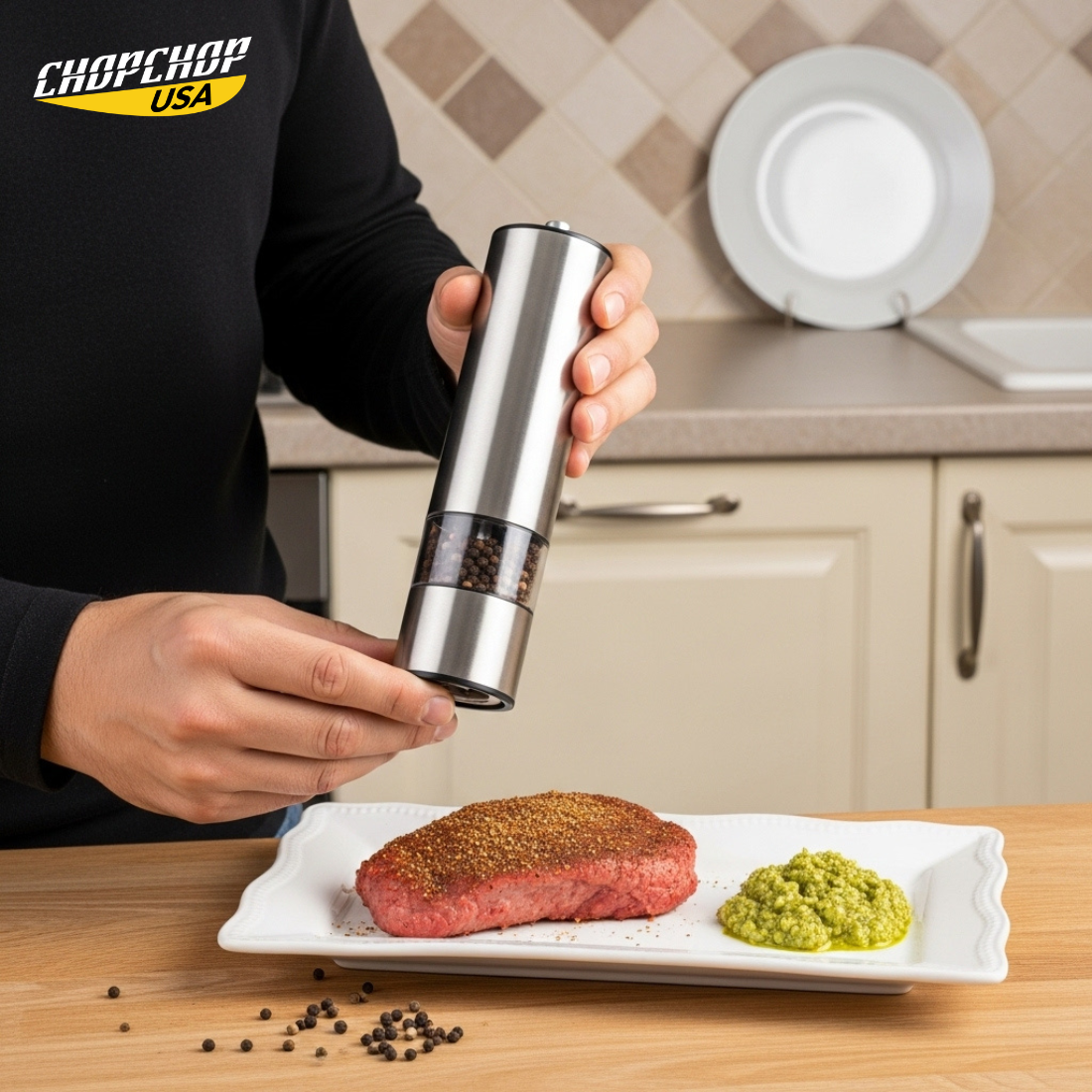 ChopChop USA Electric Salt And Pepper Grinder