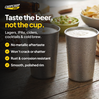 Taste the beer, not the cup – ChopChop titanium beer cup