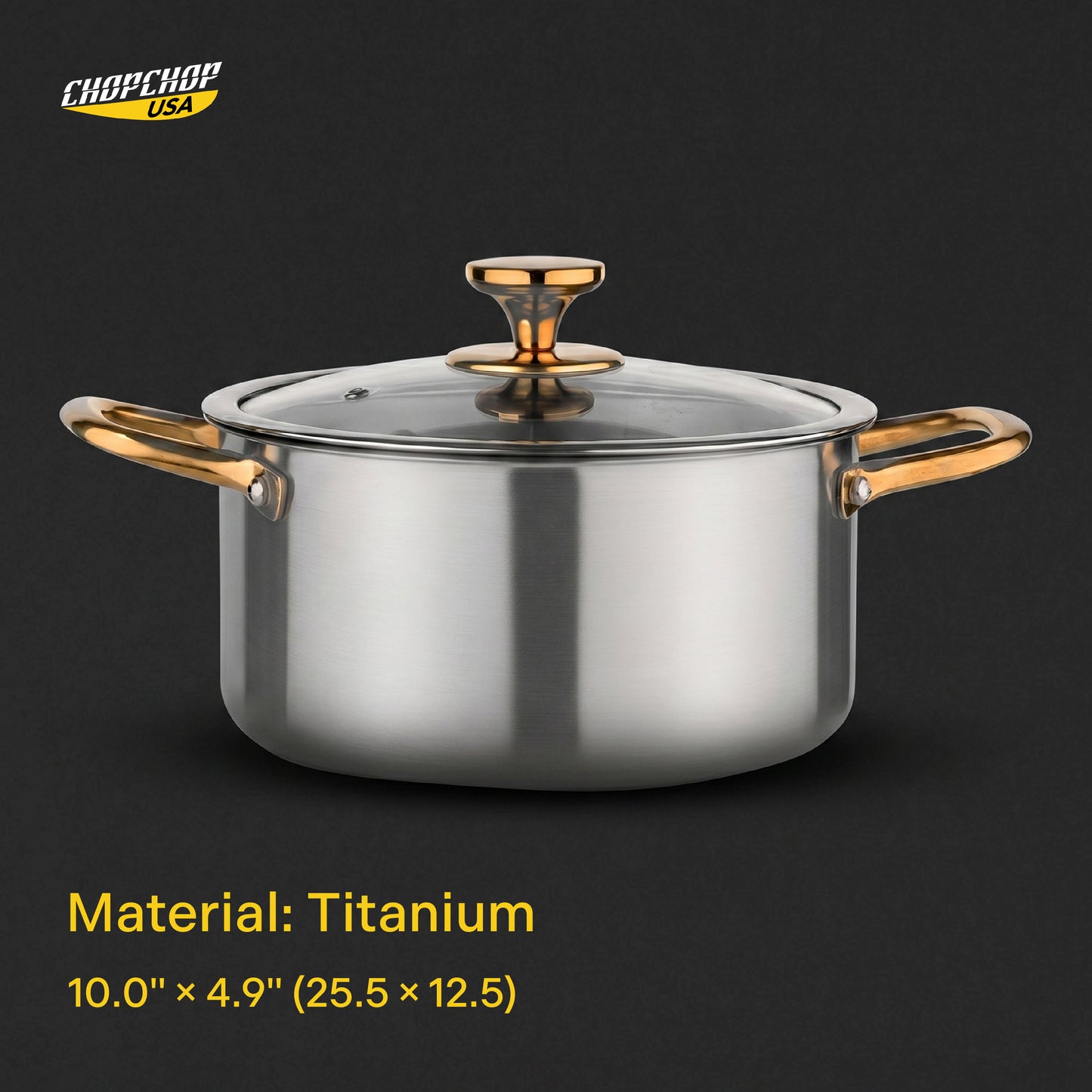 ChopChop USA Pure Titanium Stock Pot Pro