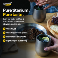 Pure titanium. Pure taste – ChopChop titanium double wall cup