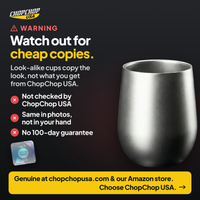 Watch out for cheap copies – how to spot a genuine ChopChop titanium double wall cup