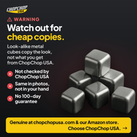 Watch out for cheap copies – how to spot a genuine ChopChop titanium ice cubes