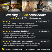 Loved by 18,868 home cooks – ChopChop titanium frying pan customer reviews