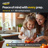 Peace of mind with every prep – ChopChop titanium cutting board