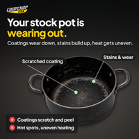 Your stock pot is wearing out: the everyday problem the ChopChop titanium stock pot solves