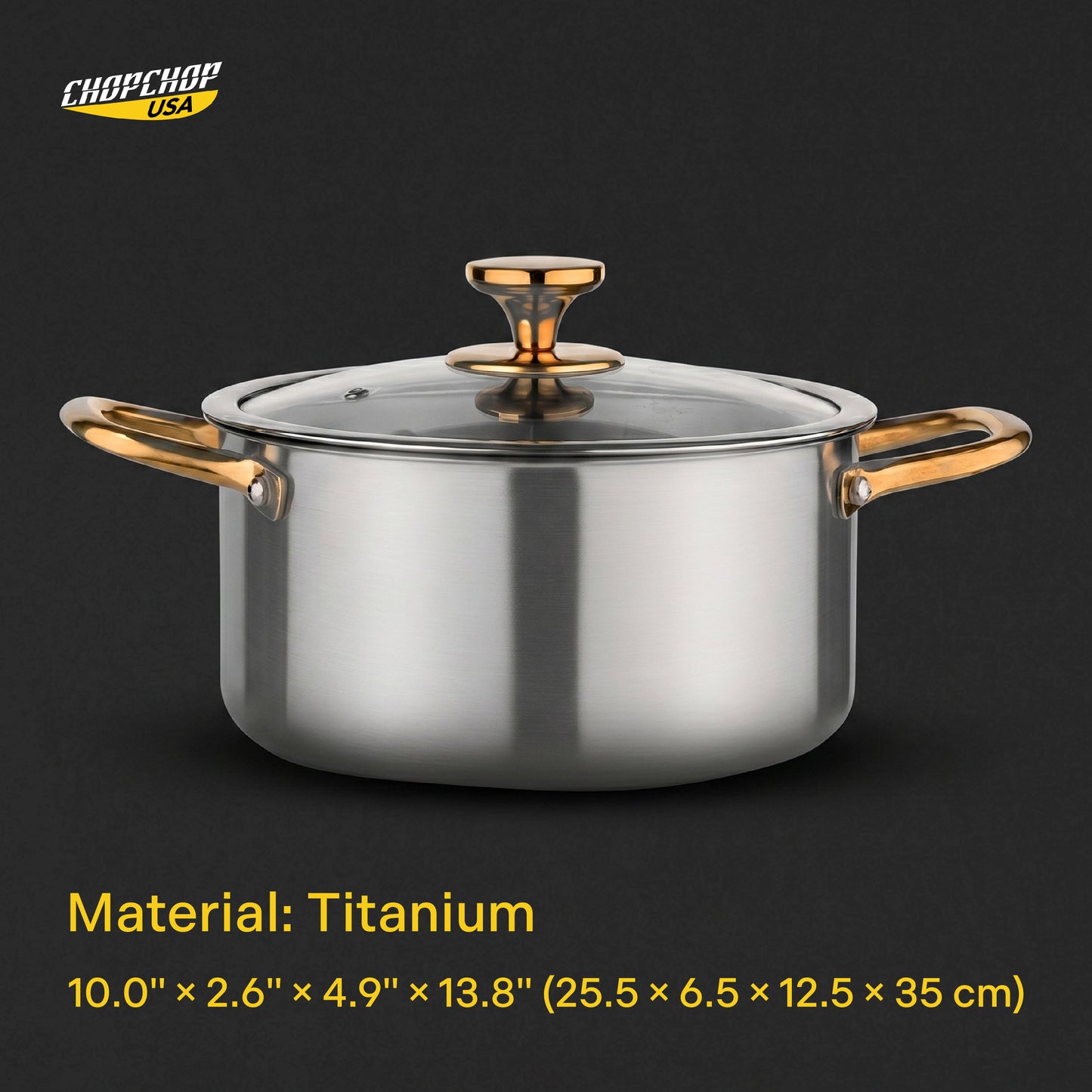 ChopChop USA Titanium Stock Pot Pro