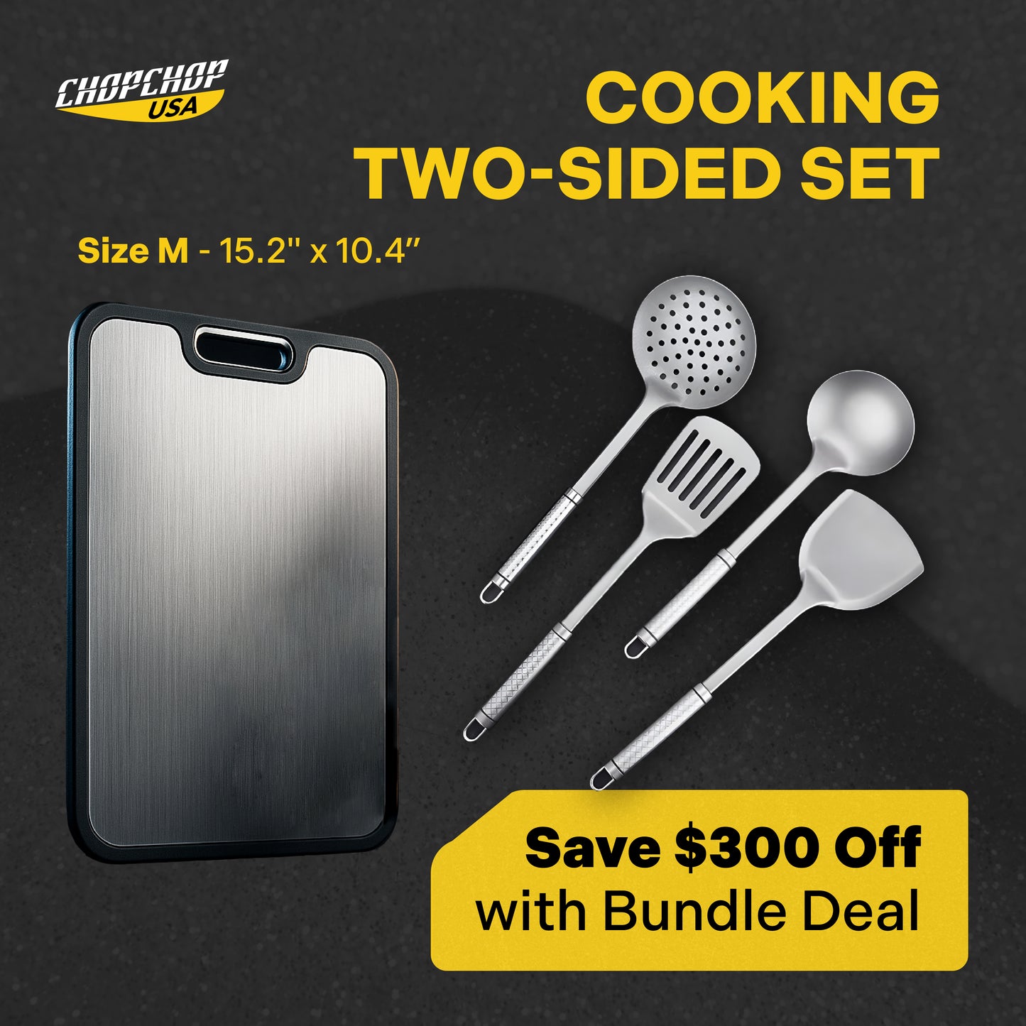ChopChop USA Cooking Two-Sided Set