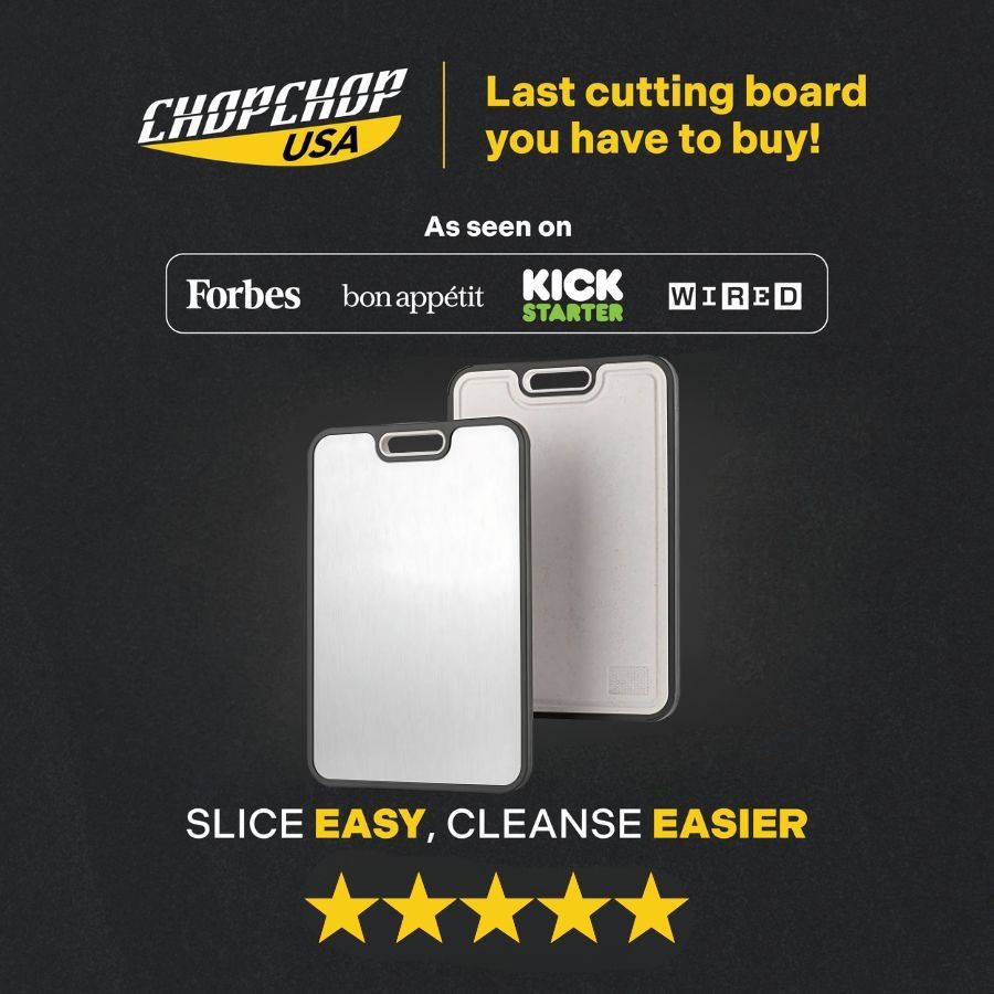 ChopChop USA Double-Sided Titanium Cutting Board