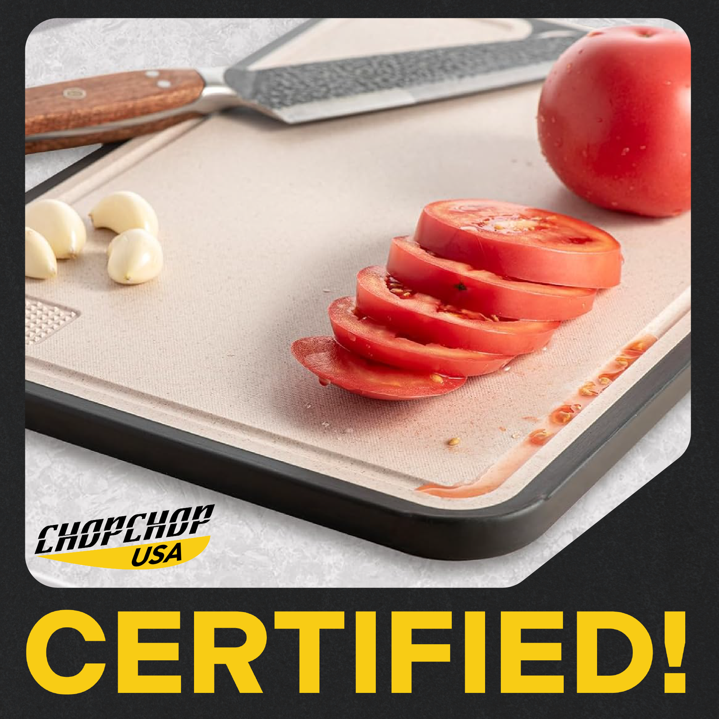 ChopChop USA Double-Sided Titanium Cutting Board