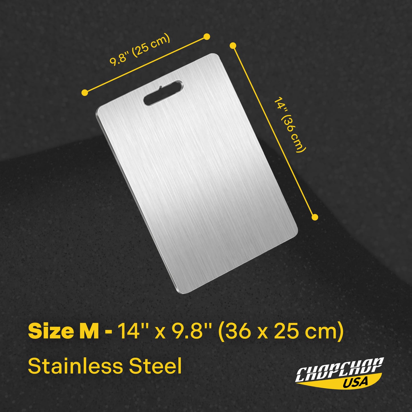ChopChop™ USA 100% Pure Titanium Cutting Board | Flash Sale Ends Midnight