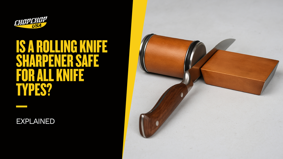 Is a Rolling Knife Sharpener Safe for All Knife Types?