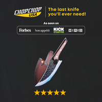 ChopChop USA boning knife with hand-forged blade and leather sheath