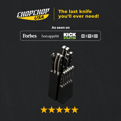 ChopChop USA  Stainless Steel Knife Block Set