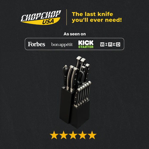 ChopChop USA  Stainless Steel Knife Block Set