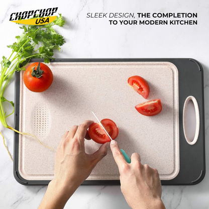 ChopChop USA Double-Sided Stainless Steel Cutting Board