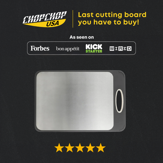 ChopChop USA Double-Sided Stainless Steel Cutting Board