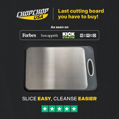 ChopChop USA Double-Sided Stainless Steel Cutting Board