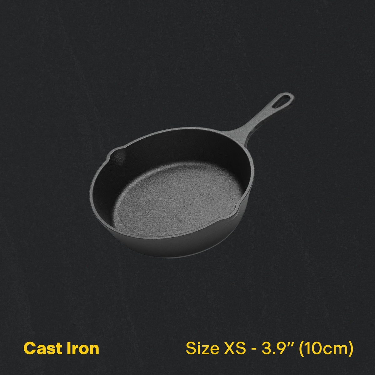ChopChop cast iron skillet – 3.9" (10 cm)