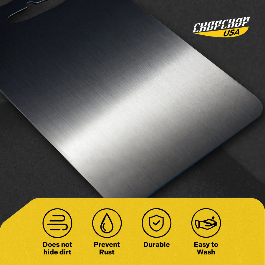 ChopChop™ USA Stainless Steel Cutting Board