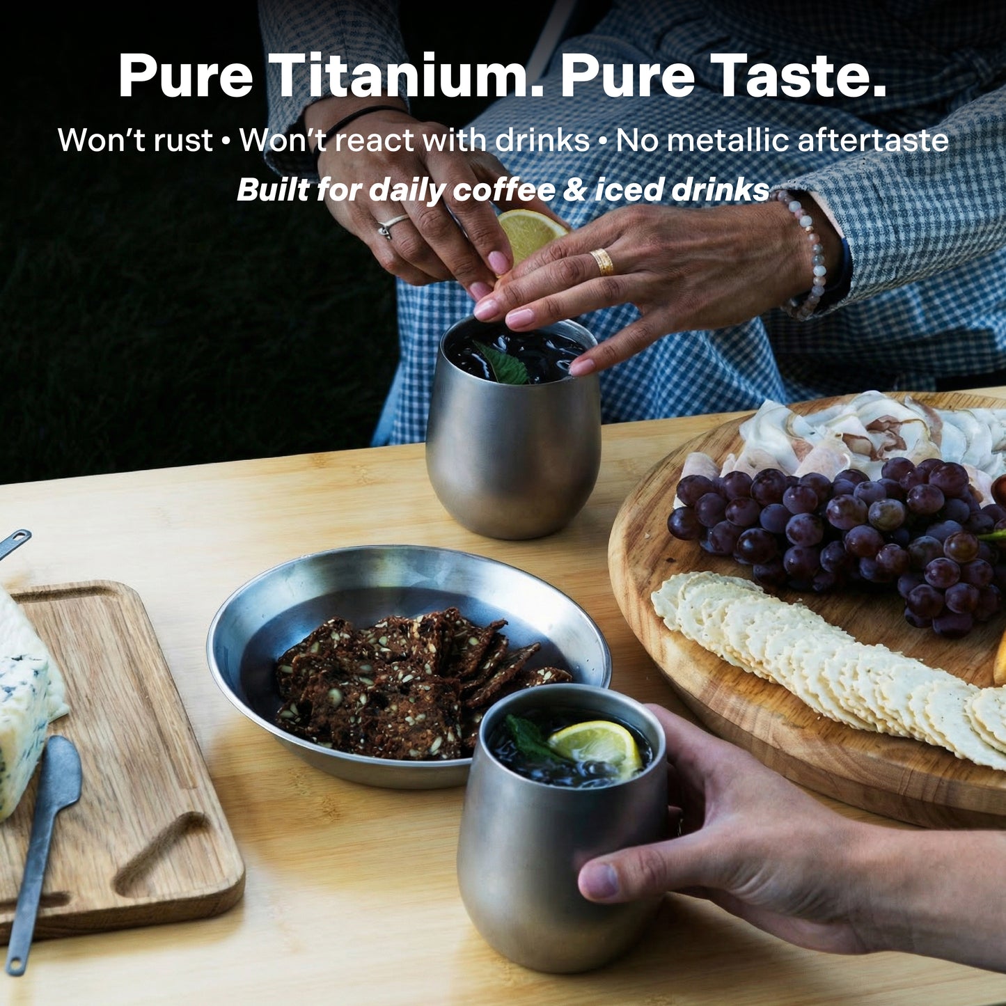 ChopChop USA Titanium Double Wall Insulated Water Cup