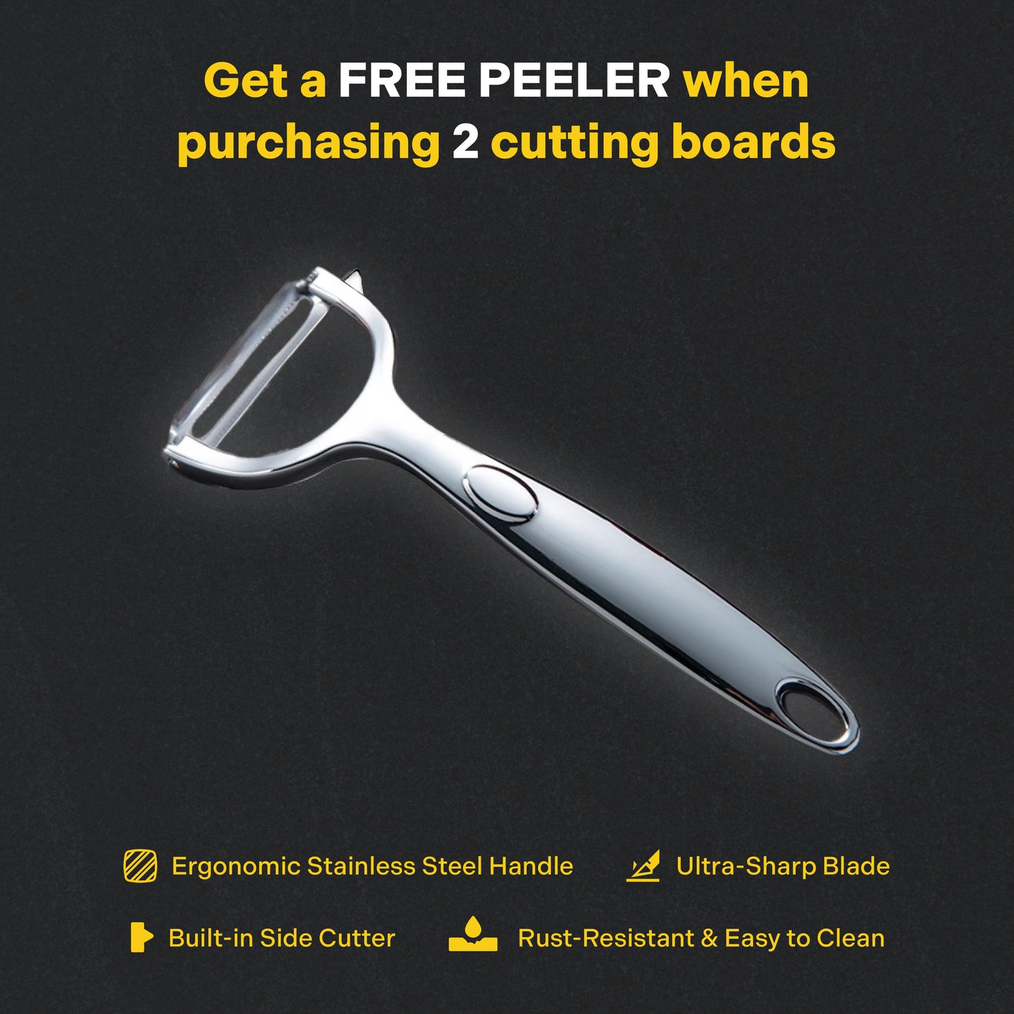 ChopChop™ USA Stainless Steel Cutting Board | Black Friday Sale