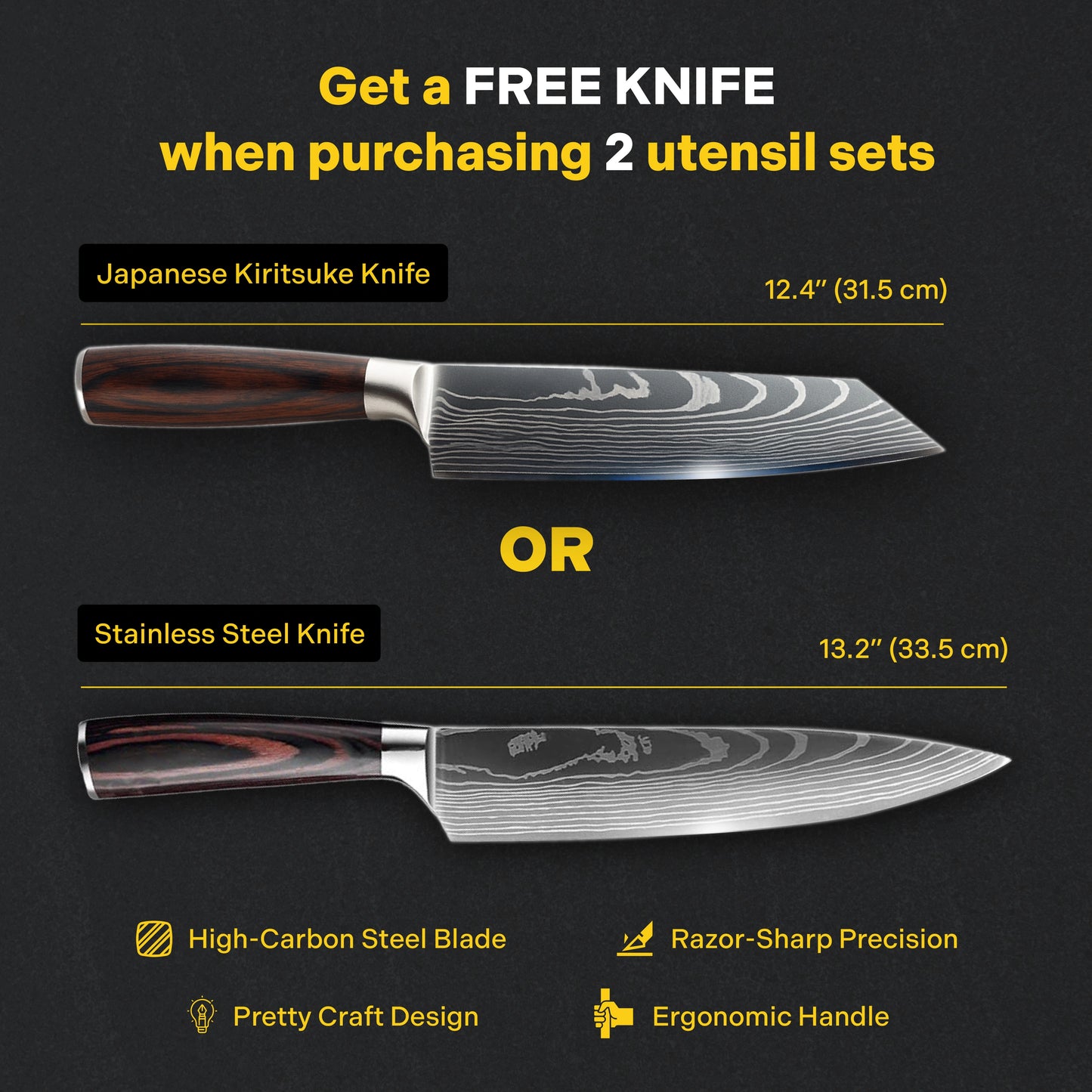 ChopChop USA 100% Pure Titanium Utensils | New Year Sale