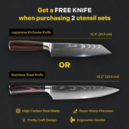 ChopChop USA 100% Pure Titanium Utensils | New Year Sale