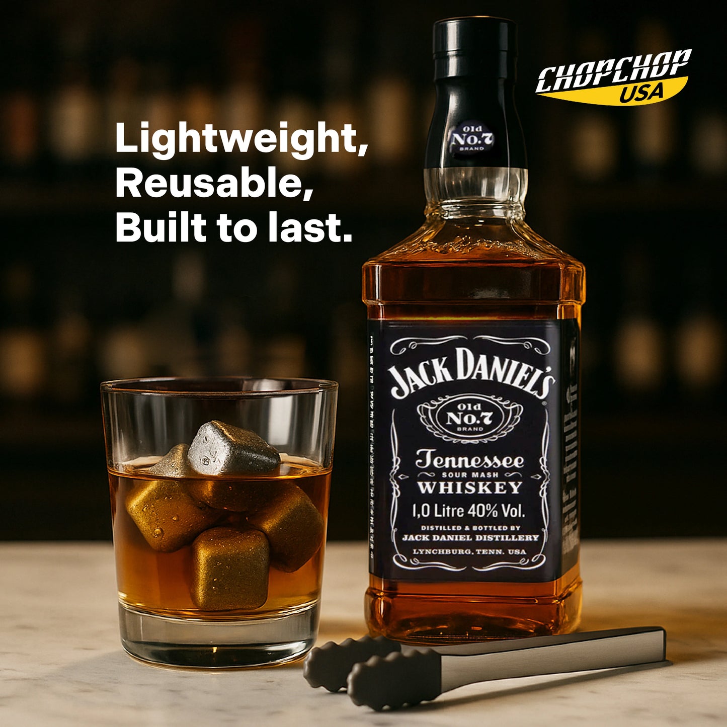 ChopChop USA 100% Pure Titanium Ice Cubes | New Year Sale