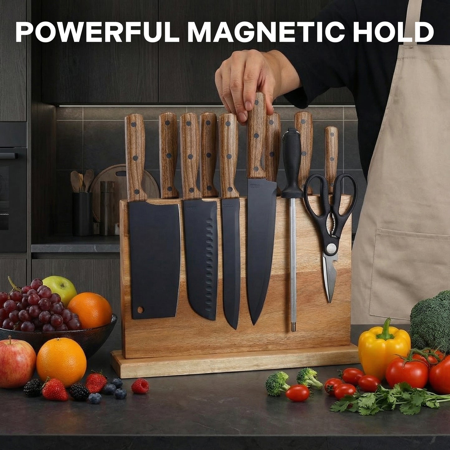 ChopChop USA Magnetic Knife Block - New Year Sale