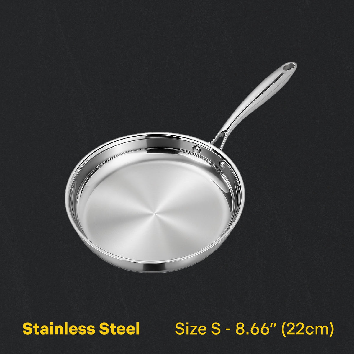 ChopChop stainless steel frying pan – 8.66" (22 cm)