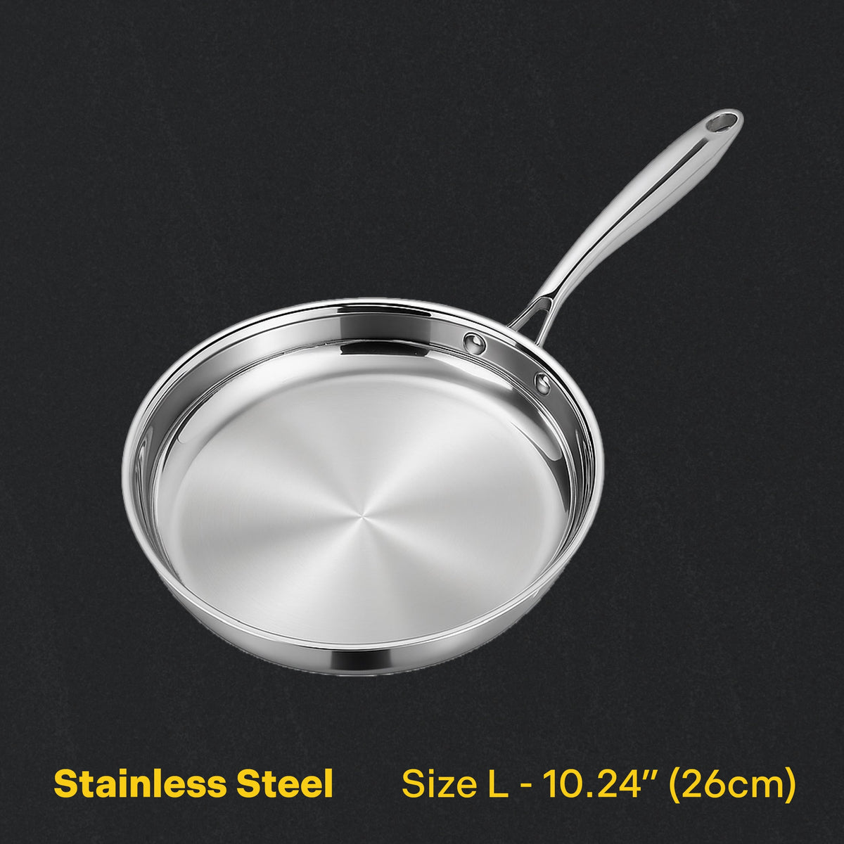 ChopChop stainless steel frying pan – 10.24" (26 cm)