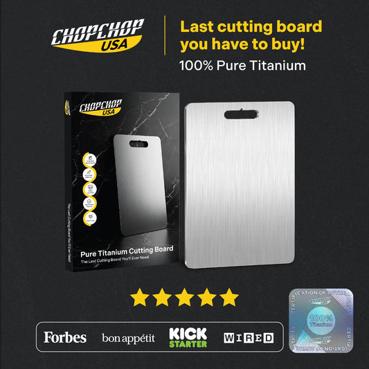 ChopChop™ USA 100% Pure Titanium Cutting Board | New Year Sale