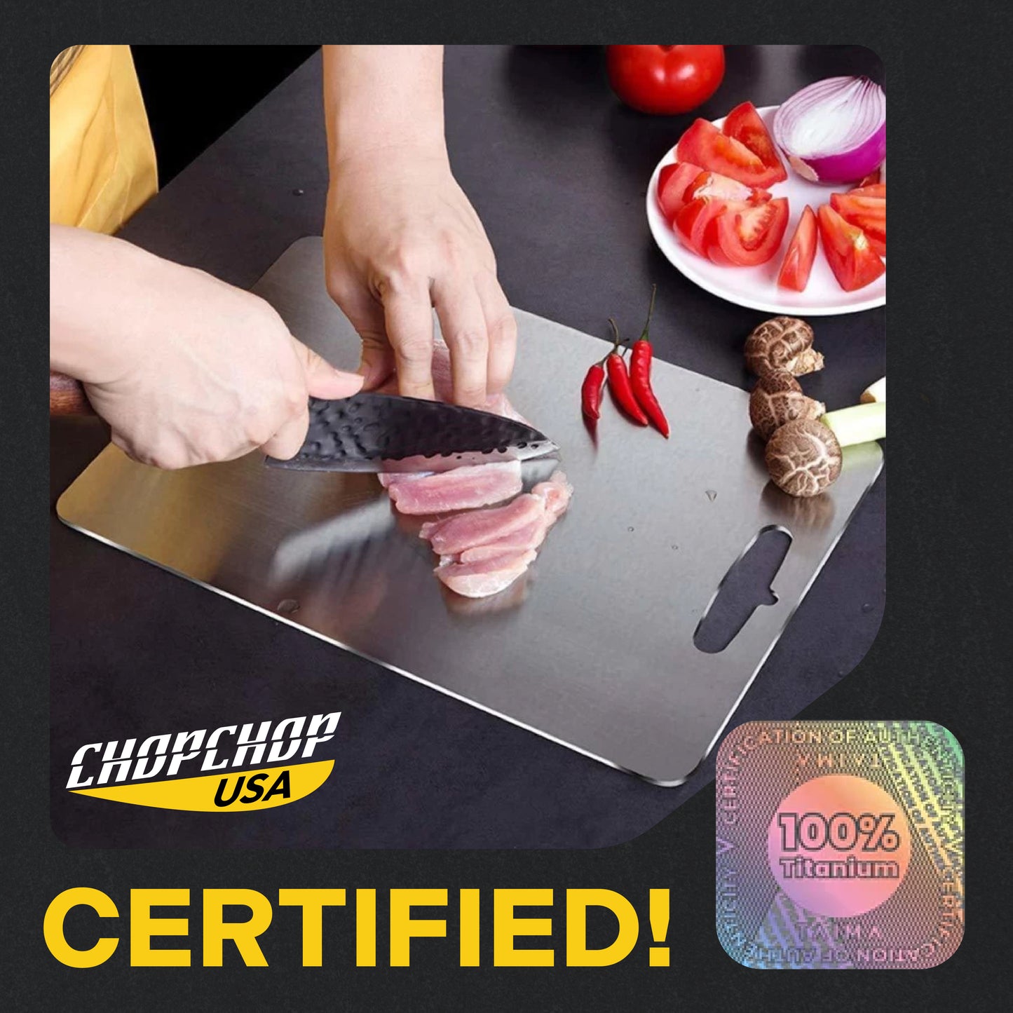 ChopChop™ USA Titanium Pro Cutting Board | Flash Sale Ends Midnight