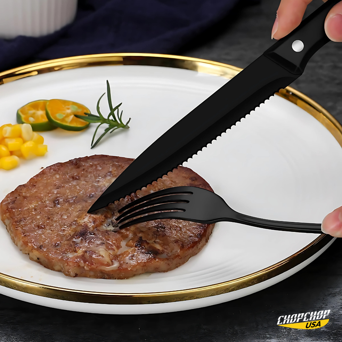 ChopChop USA 24-Piece Stainless Steel Silverware Set