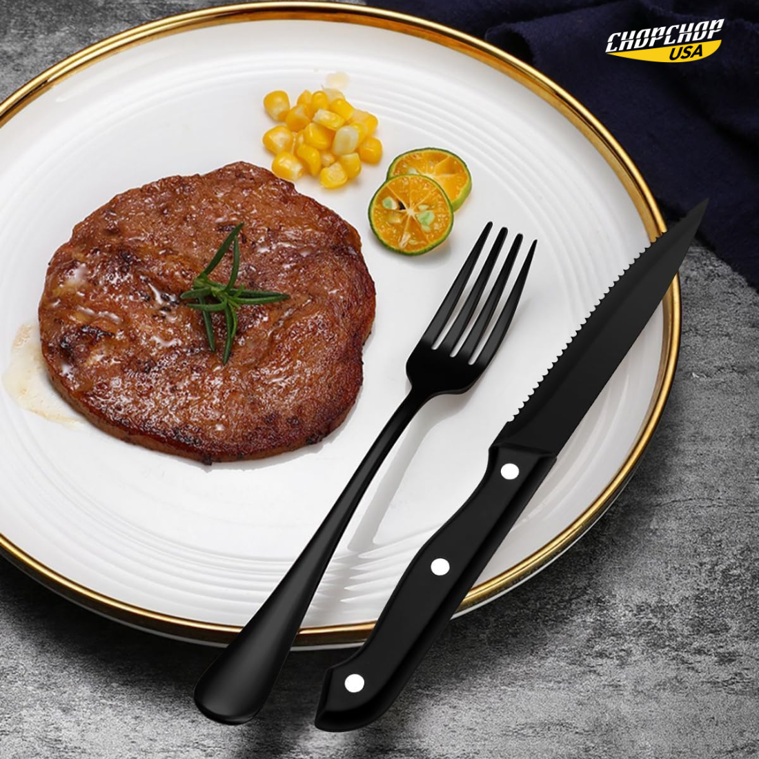 ChopChop USA 24-Piece Stainless Steel Silverware Set