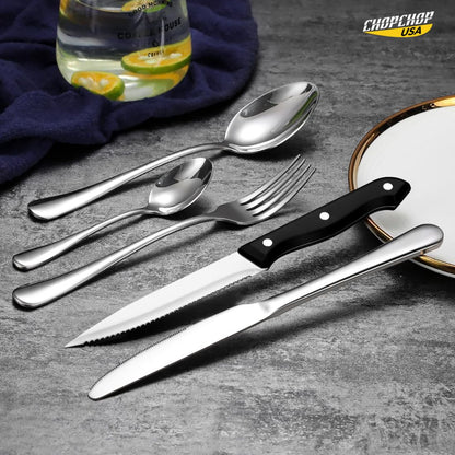 ChopChop USA 24-Piece Stainless Steel Silverware Set