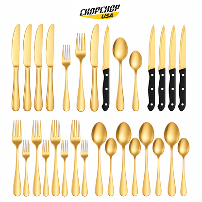ChopChop USA 24-Piece Stainless Steel Silverware Set