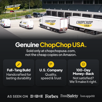 Genuine ChopChop USA boning knife, sold only at chopchopusa.com, with 100-day money-back guarantee