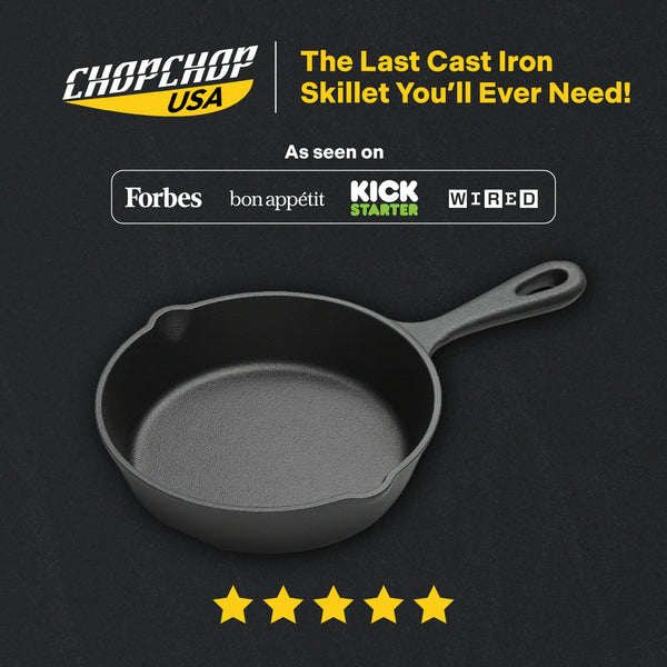 ChopChop USA Cast Iron Skillet | New Year Sale