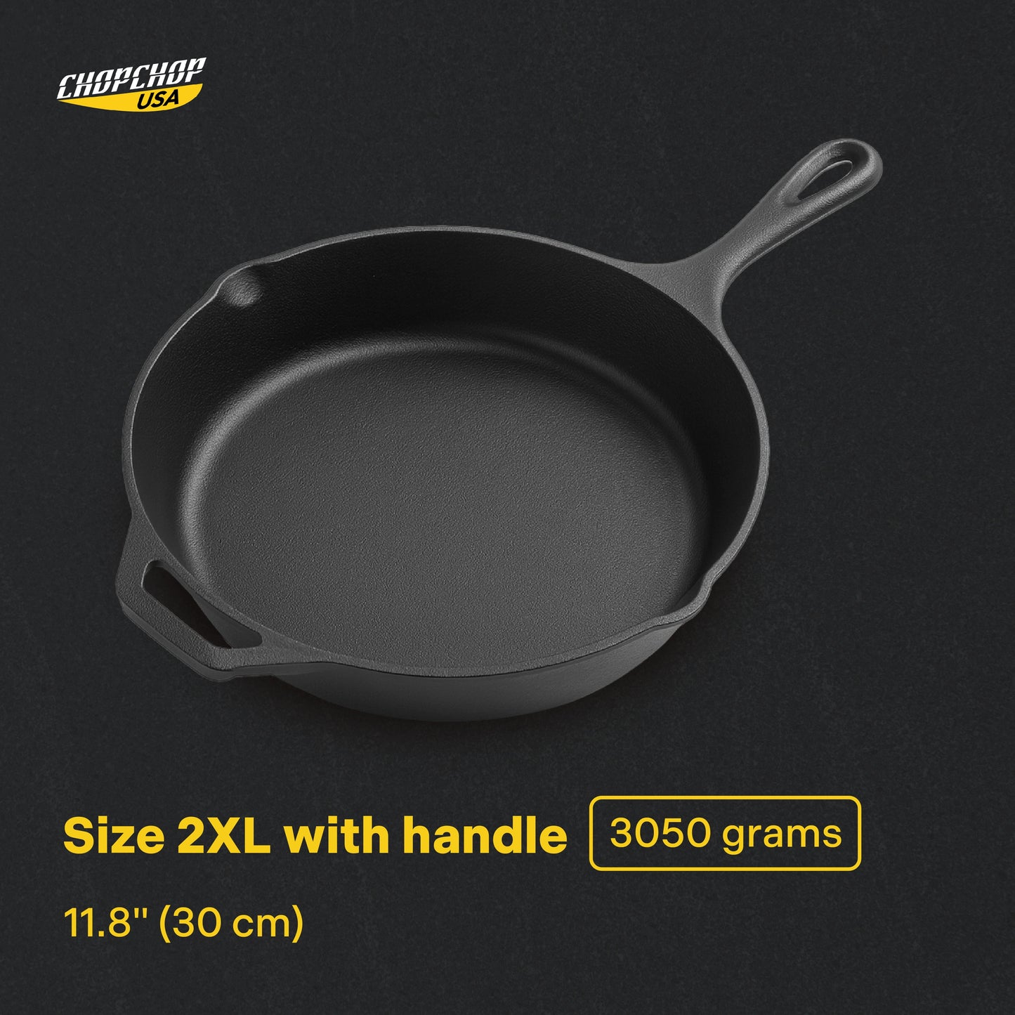 ChopChop USA Cast Iron Skillet | Black Friday Sale