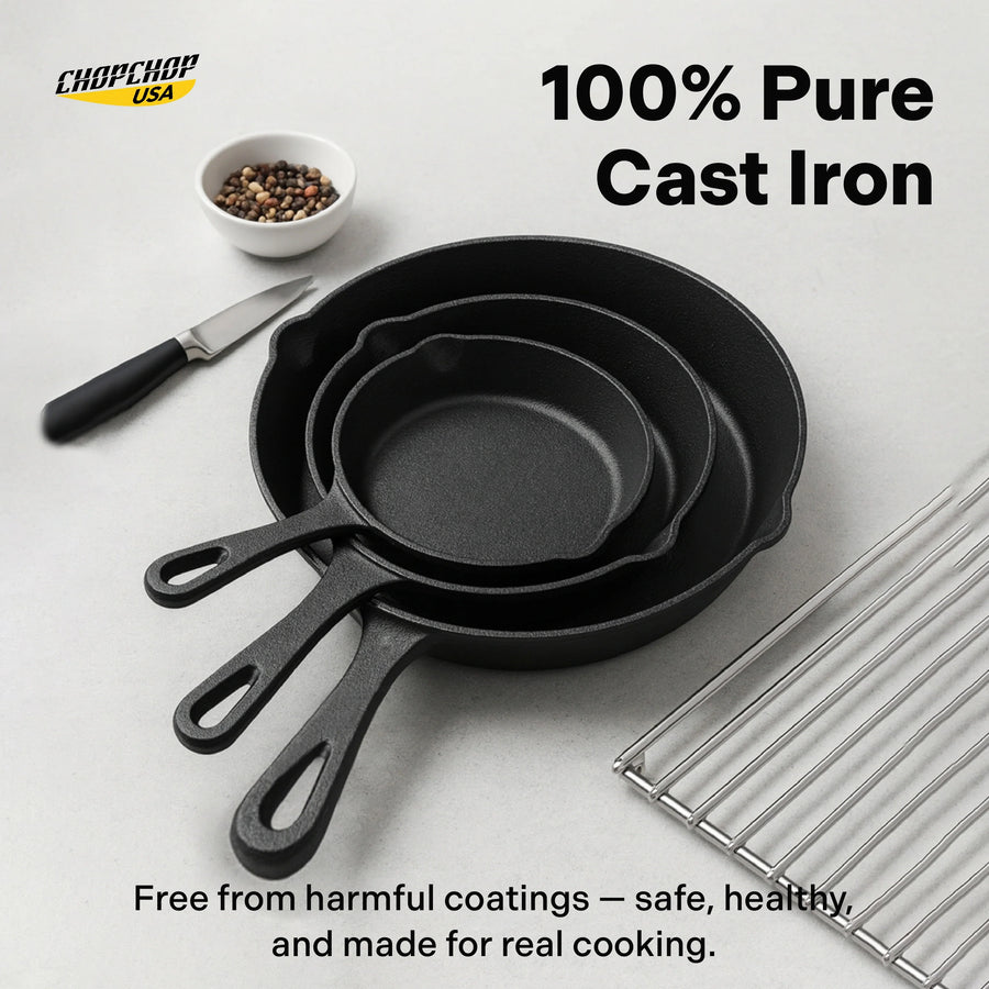 ChopChop USA Cast Iron Skillet