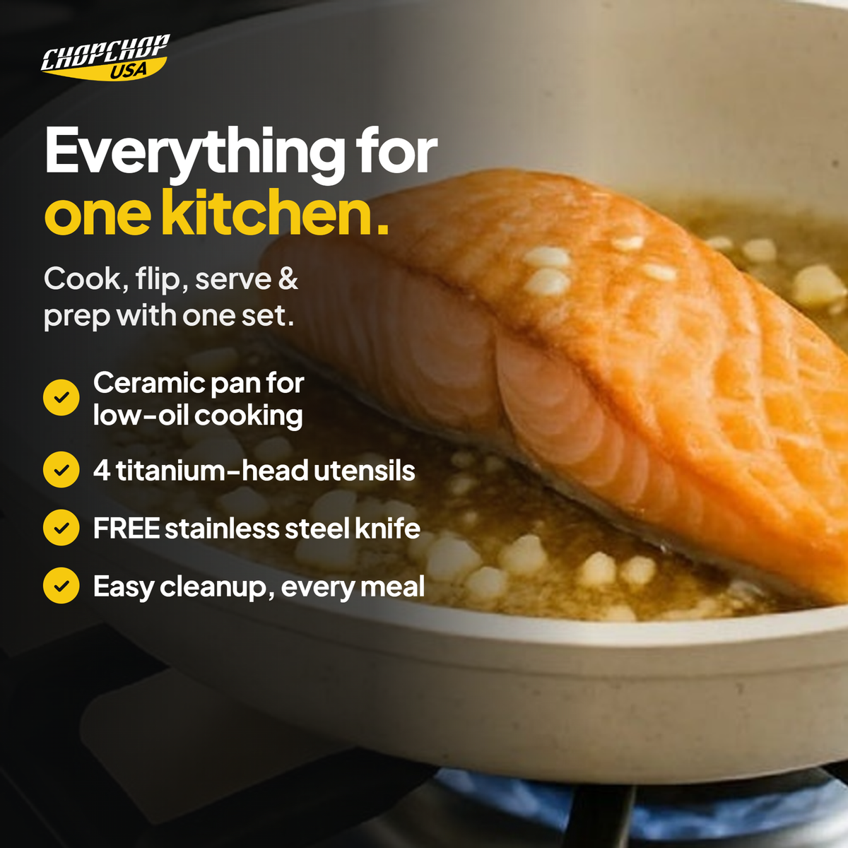 Everything for one kitchen – ChopChop ceramic chef cookware set