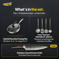What’s in the set – ChopChop hybrid chef cookware set contents
