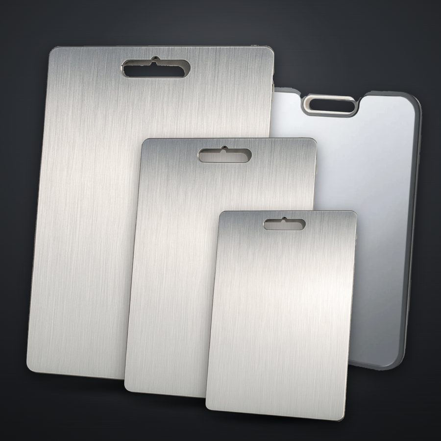 ChopChop USA titanium cutting boards in three sizes